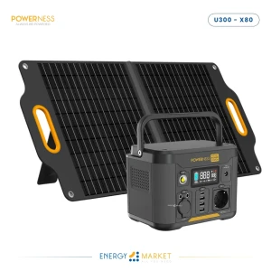 Station d'énergie Portable Hiker U300 + Panneau Solaire Portable SolarX S80